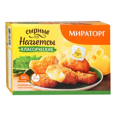 Наггетсы сырные Мираторг классические 300 гр