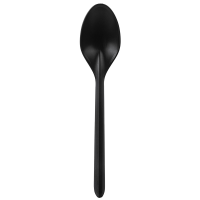 Ложка столовая пластиковая Metro Professional черная 165 мм, 50 шт