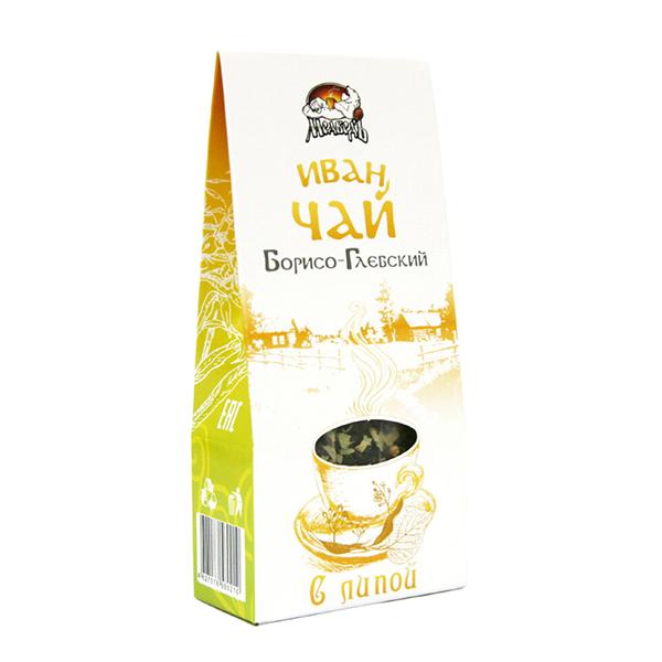 Напиток чайный Медведъ иван-чай Борисоглебский с липой 50 гр