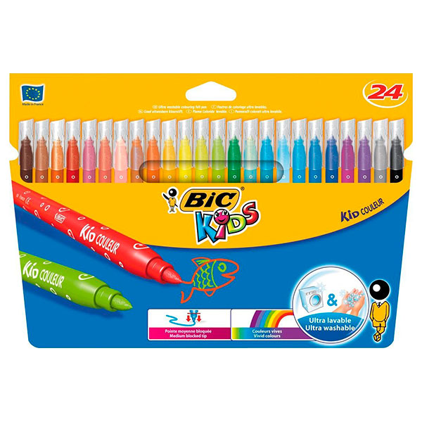 Фломастеры Bic Kid Colour 750 24 цвета