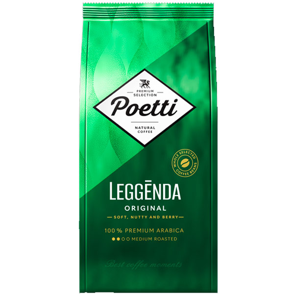 Кофе Poetti Leggenda Original зерно 1 кг