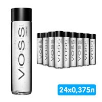 Вода Voss / Восс 0.375 литра, газ, стекло, 24 шт. в уп.