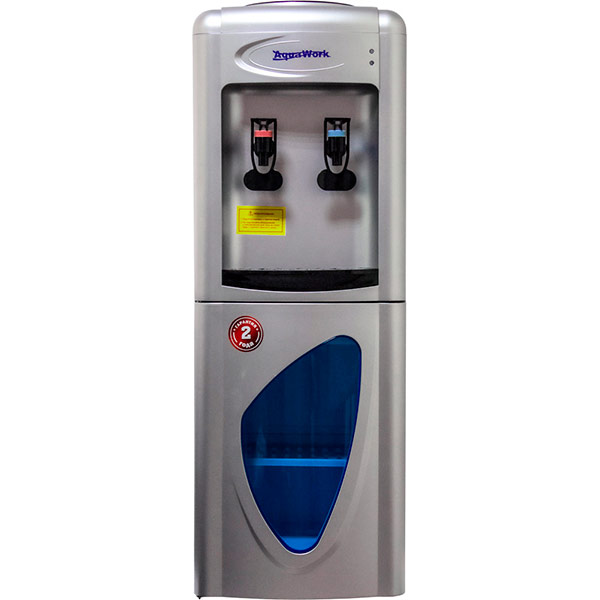 Кулер Aqua Work 0.7-LDR серебристый (шкафчик 10 литров)