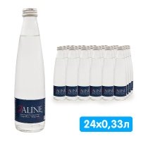 Вода Jaline 0.33 литра, газ, стекло, 24 шт. в уп.