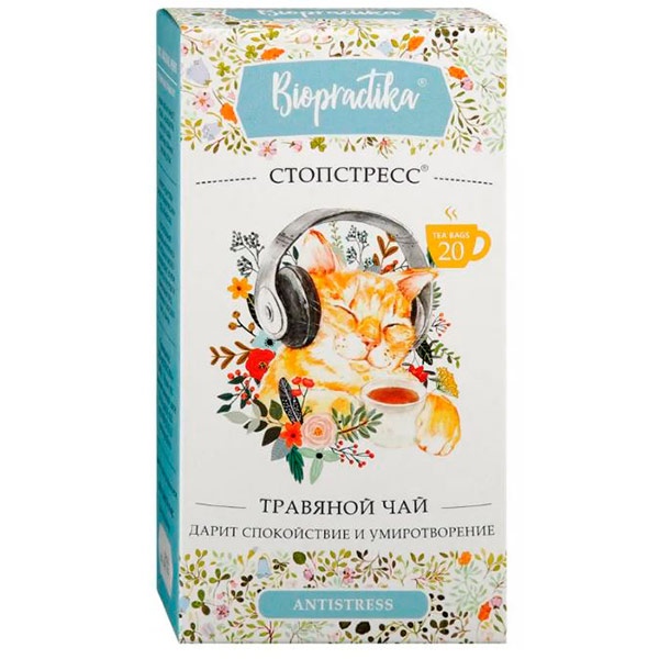 Чай травяной Biopractika Стопстресс 40 гр