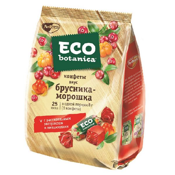 Конфеты желейные Eco Botanica вкус брусника-морошка 200 гр