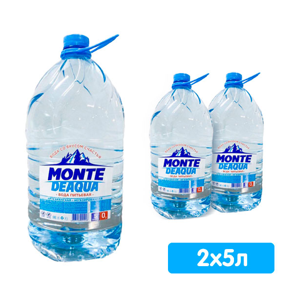Вода Monte Deaqua 5 литров, 2 шт. в уп.