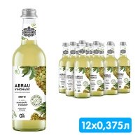 Напиток Абрау Винонад Зеро Траминер, 0.375 литра, газ, стекло, 12 шт. в уп.