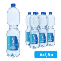 Вода Сила воды Карелия 1.5 литра, газ, пэт, 6 шт. в уп.