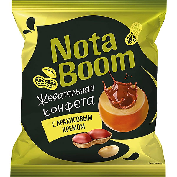 Конфеты жевательные NotaBoom с арахисовым кремом 500 гр