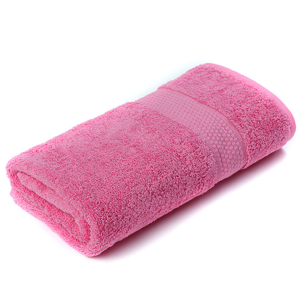Полотенце махровое 460 гр/м2 розовое 100% хлопок 50x90 см