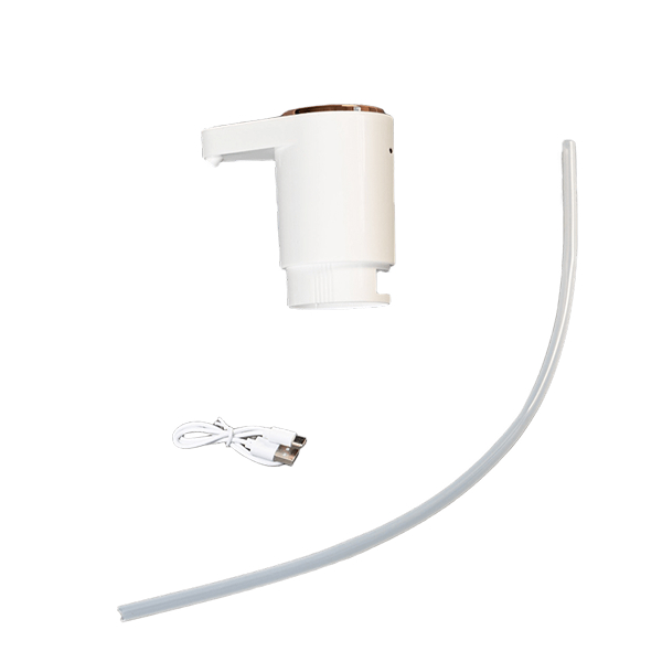 Помпа Aqviol EP-05 электрическая на аккумуляторе с USB-адаптером для 19л бутылей, белая