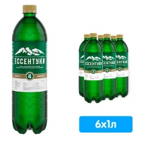 Вода Ессентуки №4 Тэсти 1 литр, газ, пэт, 6 шт. в уп.