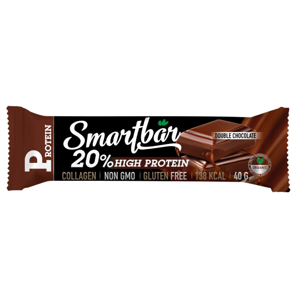 Батончик Smartbar Protein протеиновый двойной шоколад 40 гр