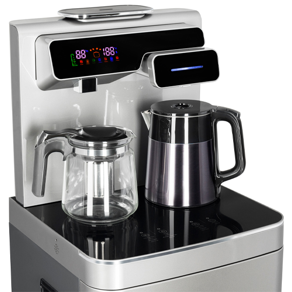 Кулер с чайным столиком Тиабар Ecotronic TB44-LE серебристый (шкафчик 7 литров)