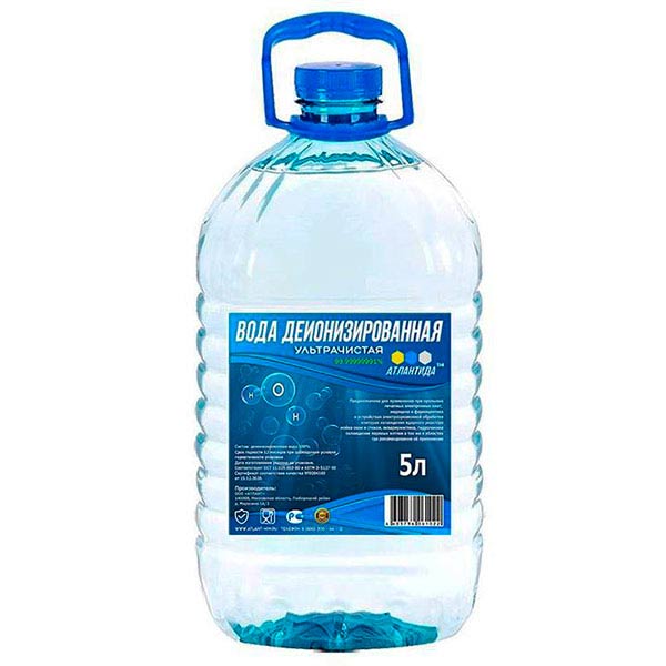 Деионизированная вода Атлант 5 литров
