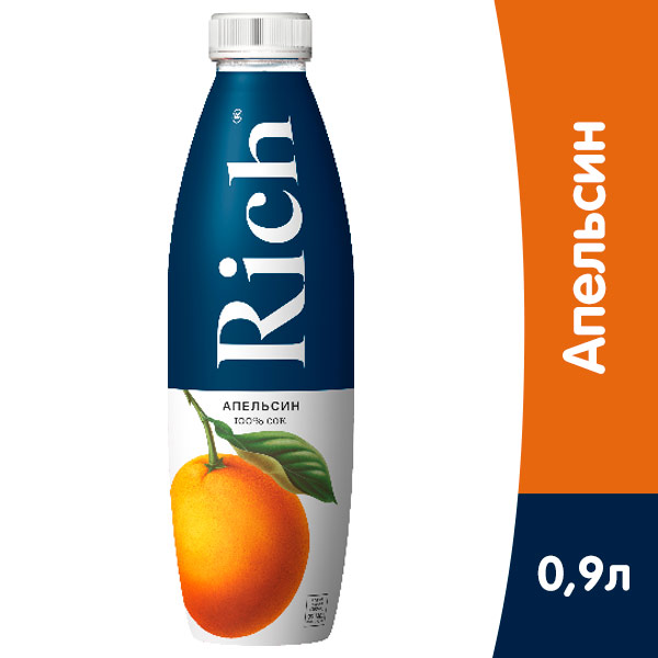 Сок Rich апельсин 0,9 литра