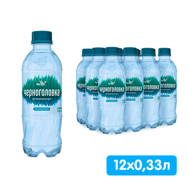 Вода Черноголовская детская 0.33 литра, без газа, пэт, 12 шт. в уп