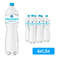 Вода Липецкая Росинка питьевая 1,5 литра, без газа, пэт, 6 шт. в уп. Вода Липецкая Росинка питьевая 1,5 литра, без газа, пэт, 6 шт. в уп.