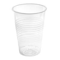 Стаканы одноразовые прозрачные пластиковые 200 мл 100 шт. в уп.