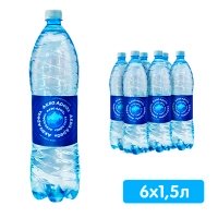 Вода Аква Ареал 1.5 литра, без газа, пэт, 6 шт. в уп.