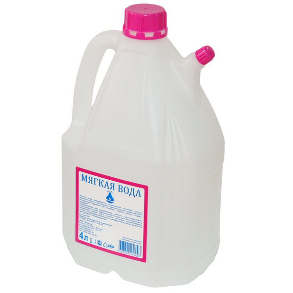 Дистиллированная вода для увлажнителей Мягкая вода 4 литра
