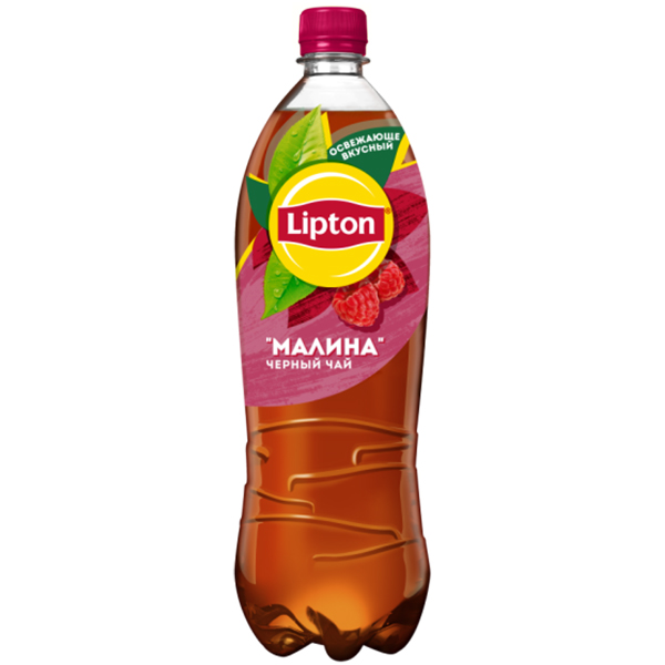 Холодный Чай Lipton / Липтон Малина 1 литр, пэт, 12 шт. в уп.