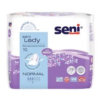 Прокладки Seni Lady Normal урологические 3 капли 10 шт