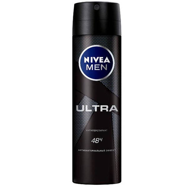 Дезодорант спрей Nivea Men Ultra антибактериальный эффект мужской 150 мл