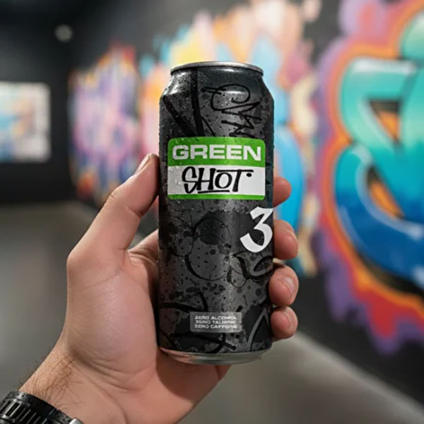 Напиток Грин Шот 3 / Green Shot 3 0,45 литра, газ, ж/б, 4 шт. в уп.