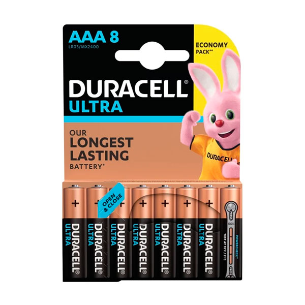 Батарейки серия AAA Duracell Ultra Power 8 шт