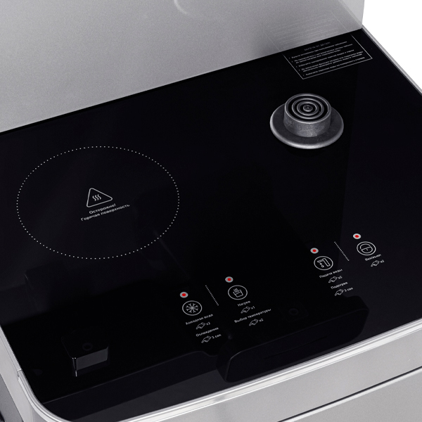 Кулер с чайным столиком Тиабар Ecotronic TB44-LE серебристый (шкафчик 7 литров)