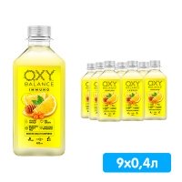 Oxy Balance Immuno облепиха, лимон, мёд 0.4 литра, пэт, 9 шт. в уп.