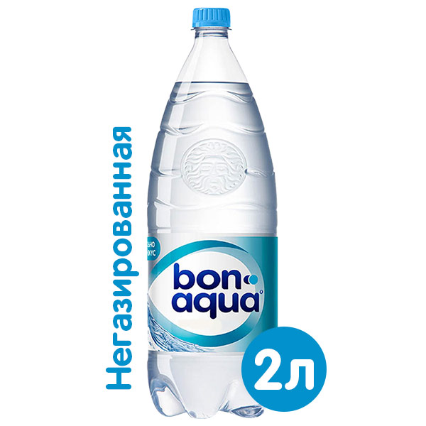 Вода BonAqua / БонАква 2 литра, без газа, пэт, 6 шт. в уп.