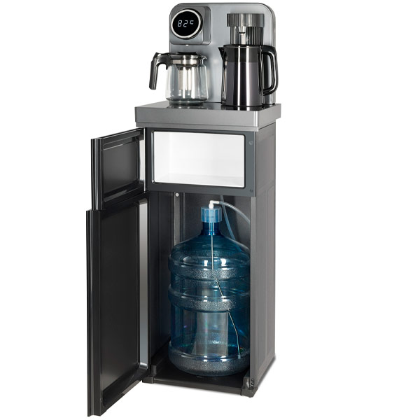 Кулер с чайным столиком Тиабар Ecotronic TB20-LNR серый (шкафчик 7 литров)