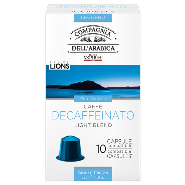 Кофе Dell Arabica Decaffeinato 10 капсул по 5,2 гр