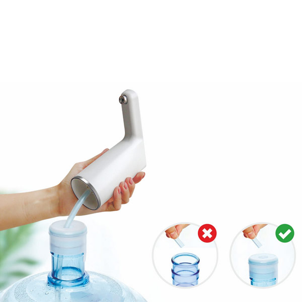 Помпа HotFrost A22 на аккумуляторе от USB, белая, для 19 л бутылей