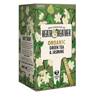 Чай Heath&Heather зеленый с жасмином Органик 20 пак