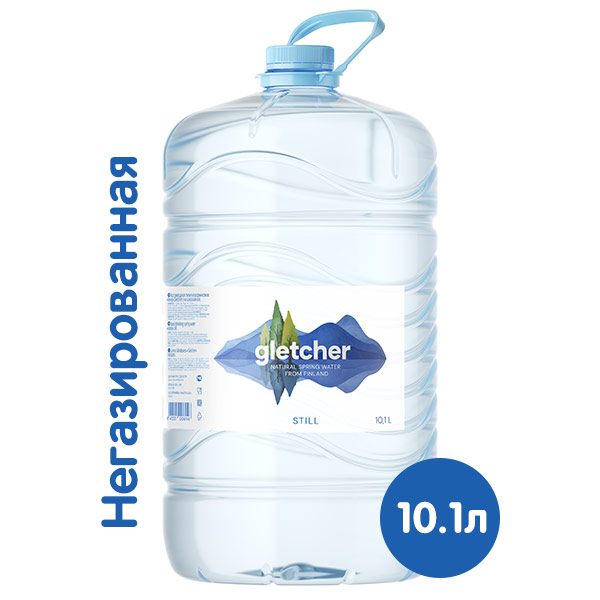 Вода Gletcher родниковая 10.1 литра