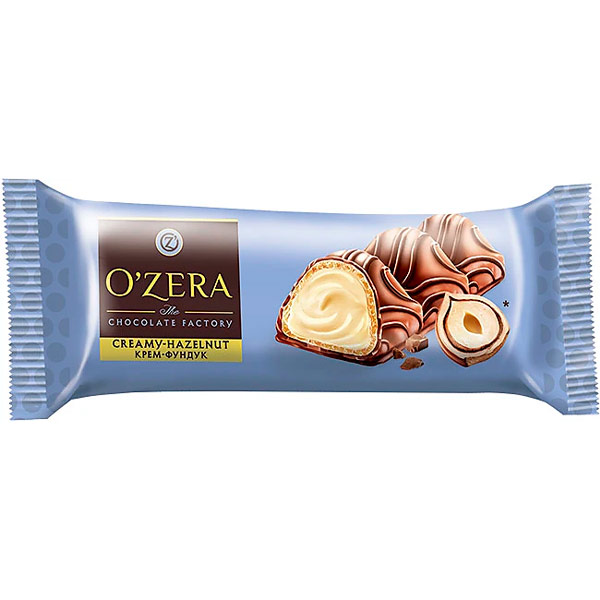 Батончик OZera Creamy-Hazelnut с молочно-ореховой начинкой 23 гр