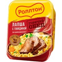 Лапша Роллтон с говядиной по-домашнему 90 гр