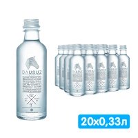 Вода Dausuz 0.33 литра, без газа, пэт, 20 шт. в уп.
