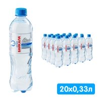Вода Волна Байкала 0.33 литра, без газа, пэт, 20 шт. в уп.