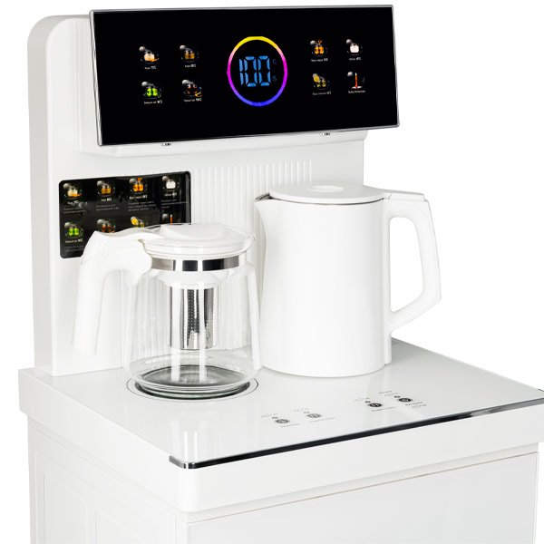 Кулер с чайным столиком Тиабар Ecotronic TB25-LNR белый (шкафчик 7 литров)