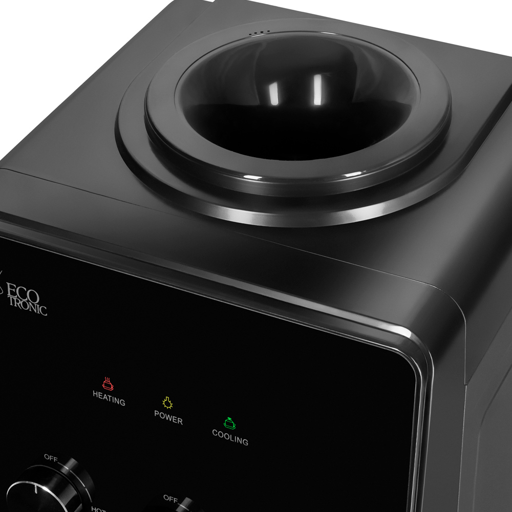 Кулер Ecotronic K26-LCE черный (шкафчик 16 литров)