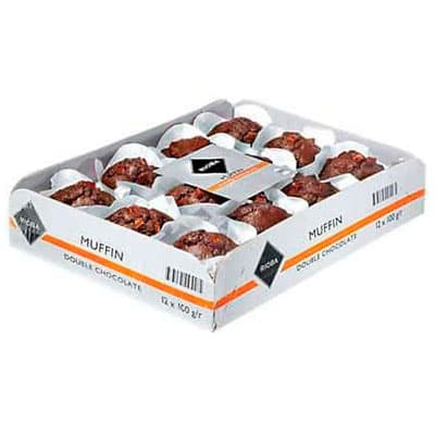 Маффины Rioba Двойной шоколад в упаковке 100 гр (12 шт.)