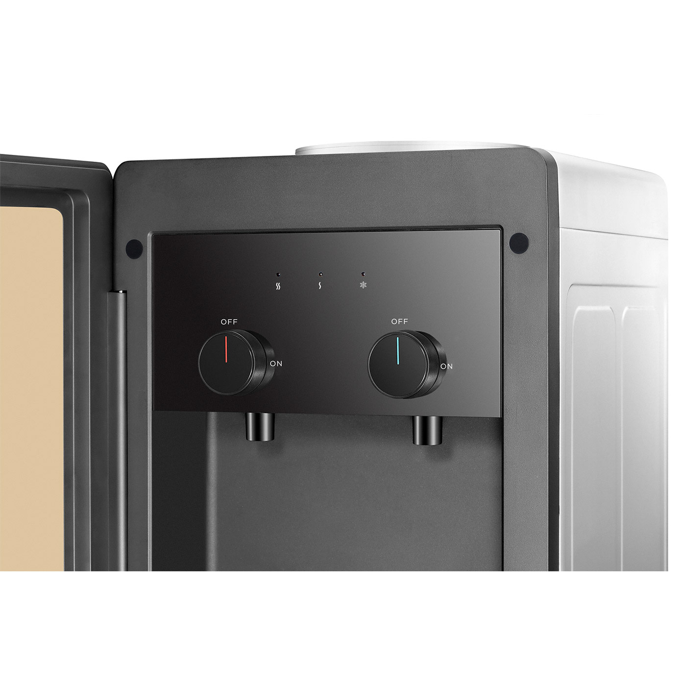 Кулер для воды HotFrost V250CE золотистый (шкафчик 36 литров)