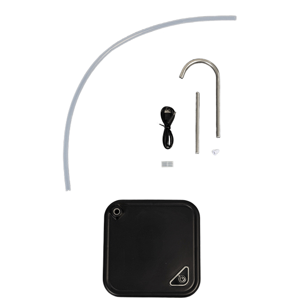 Помпа Aqviol EP-08 электрическая на аккумуляторе с USB-адаптером для 19л бутылей, черная