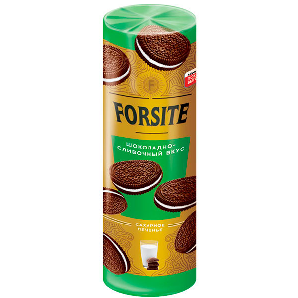 Печенье Forsite шоколадно сливочный вкус 208 гр