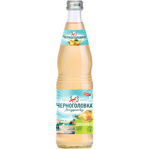 Черноголовка Дюшес 0.5 литра, газ, стекло, 12 шт. в уп.